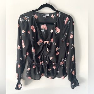 H&M FLORAL Blouse Size 40